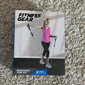 Fitness Gear Resistance Tube Kit - Black and Green. NEW IN BOX. Never used.
